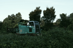 乗り捨てられた雪上車？