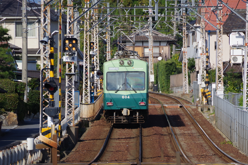 松ノ馬場駅にて