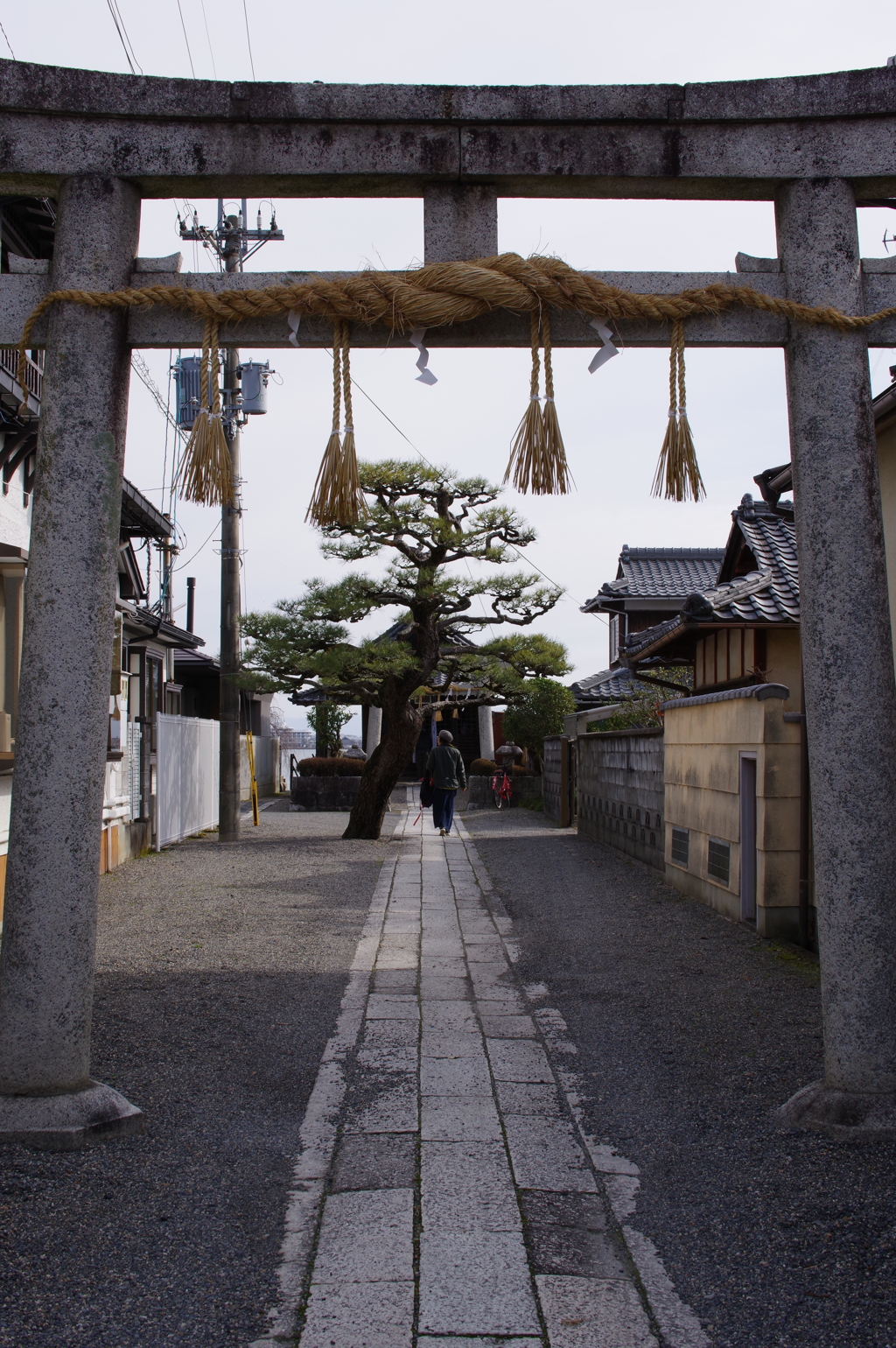 堅田の落雁あたりにて