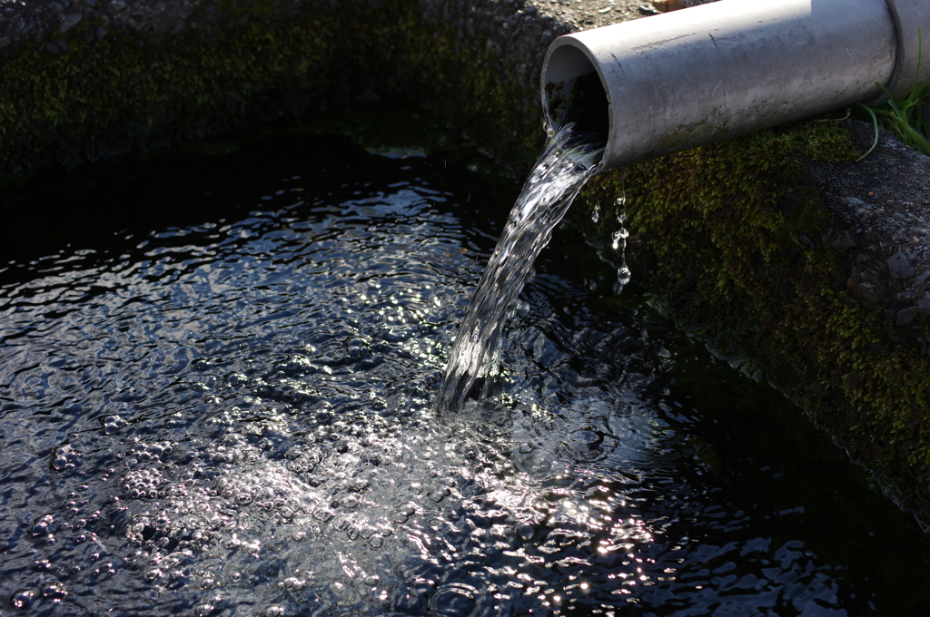 湧き水かな