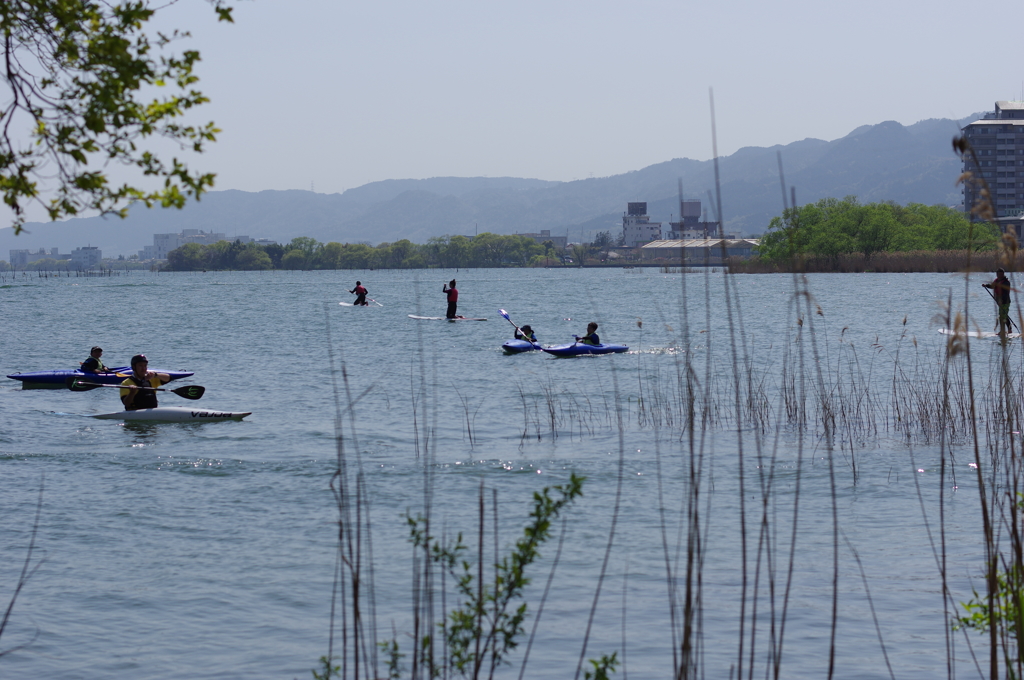 琵琶湖畔より