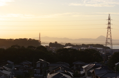 朝の風景〈秋〉望琵琶湖