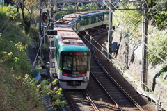 京阪唯一のトンネル前