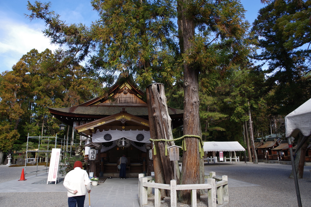 建部大社にて