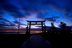 夜明けの住吉神社2