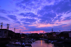 漁港夕景2