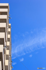 生活空間の夏の空