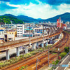新幹線の車窓から