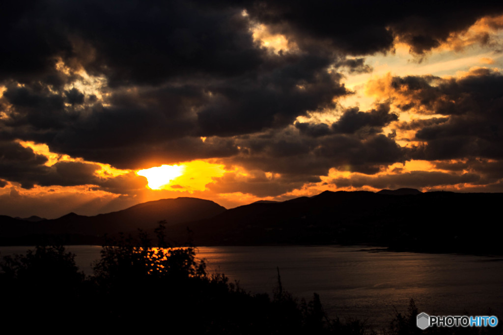 西海の夕景