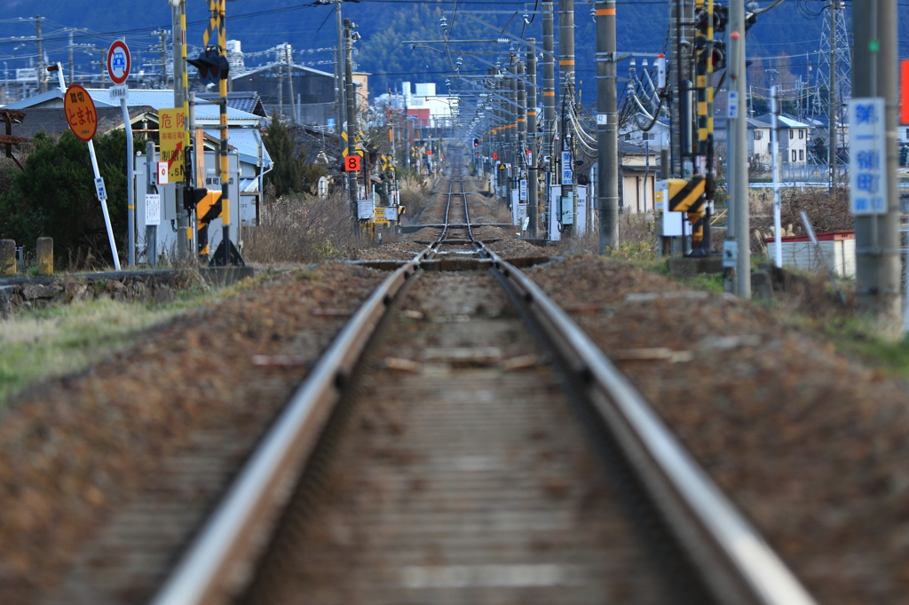 続く線路。。。