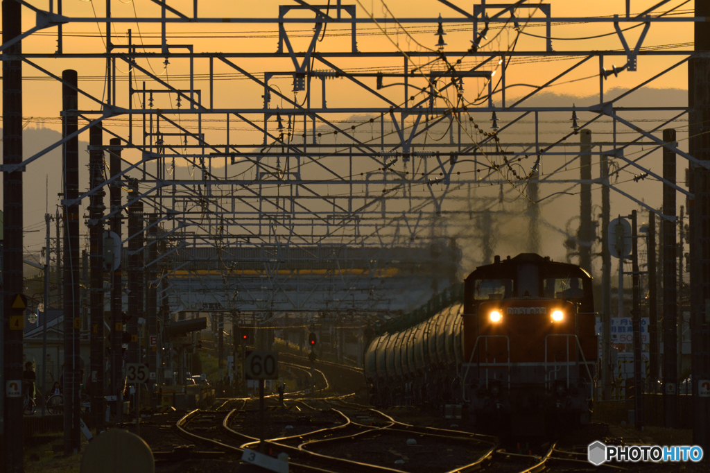 夕刻のDD51