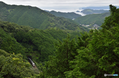 荷坂峠より紀伊長島を望む