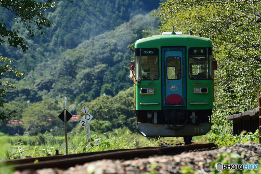 37℃の樽見鉄道