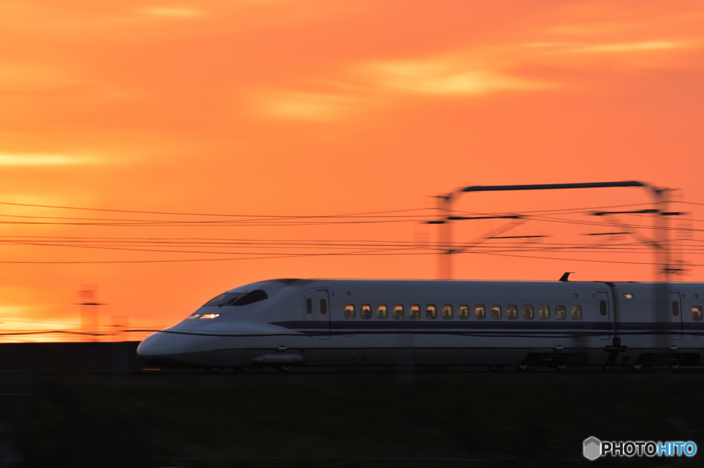 一気に染まる空