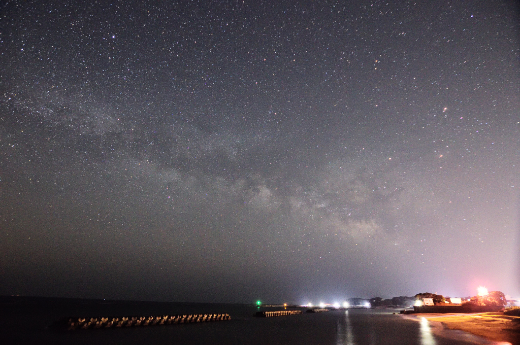 海より昇りし天の川