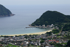 新鹿海岸とキハ11の俯瞰