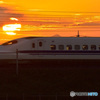 切り遅れた夕日