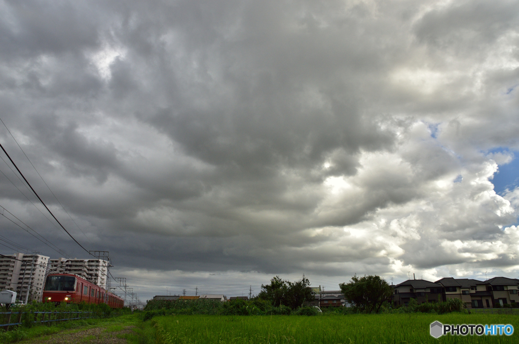 雨雲がやって来た