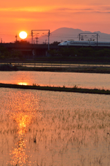 伊吹山をかすめ