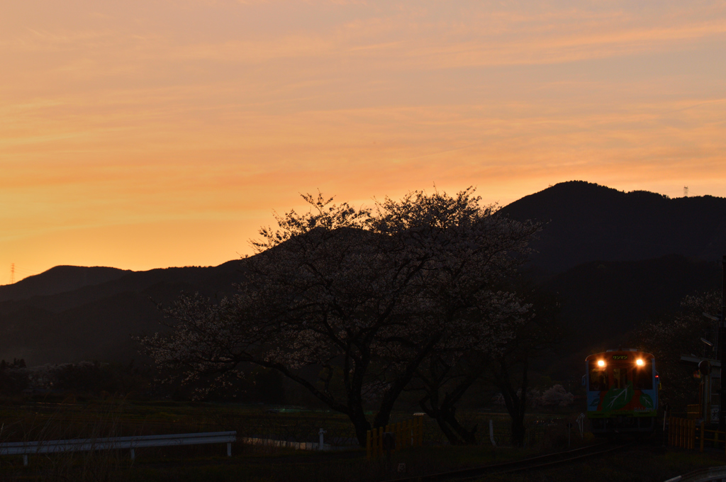 木知原の夕焼け