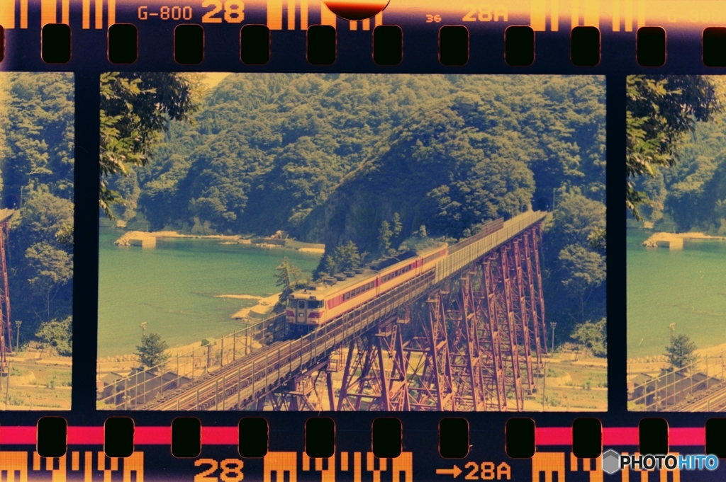 往年の餘部鉄橋