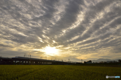 秋の夕日2