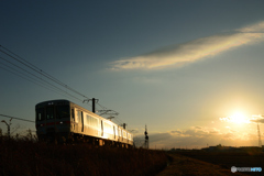29年最初の夕日