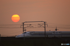 半熟夕日