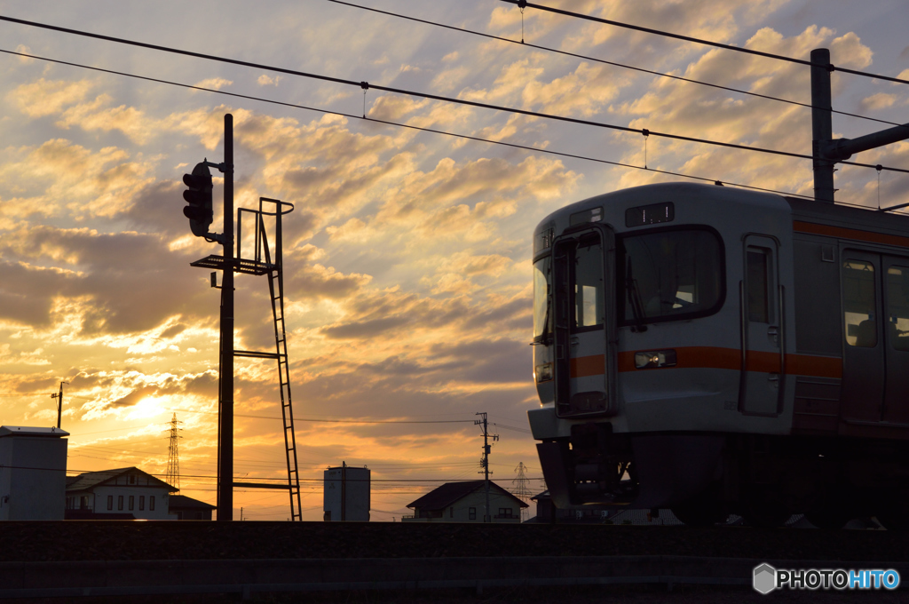 今日の夕焼け