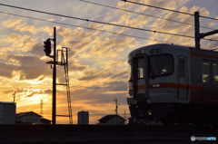 今日の夕焼け