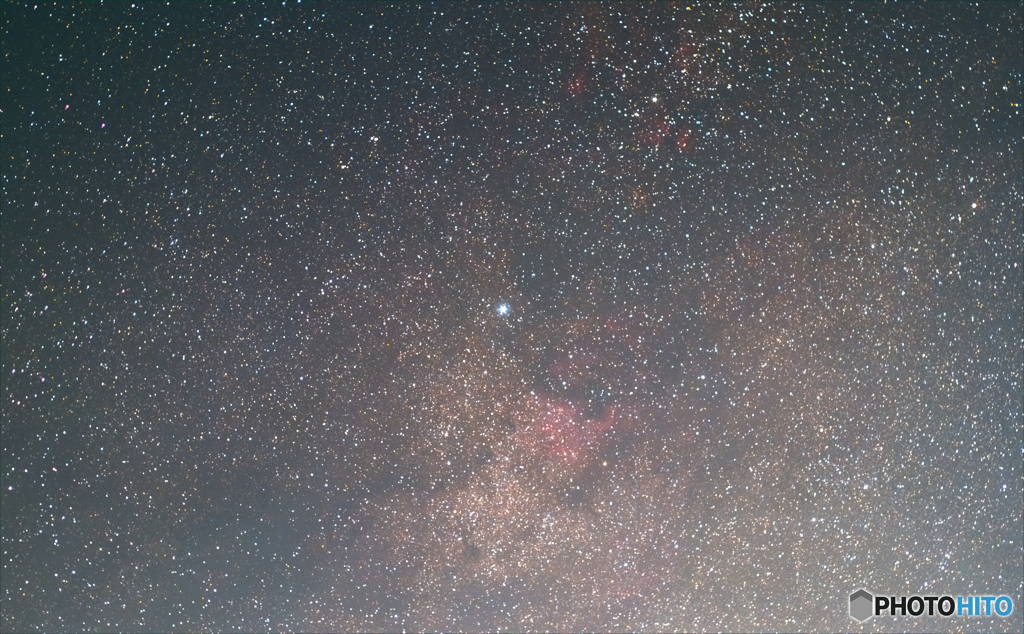 光害地での星野