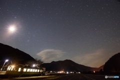 月夜の樽見鉄道