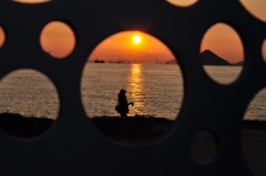 直島の夕日