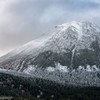 冠雪の阿寒富士