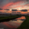 久し振りの夕焼け