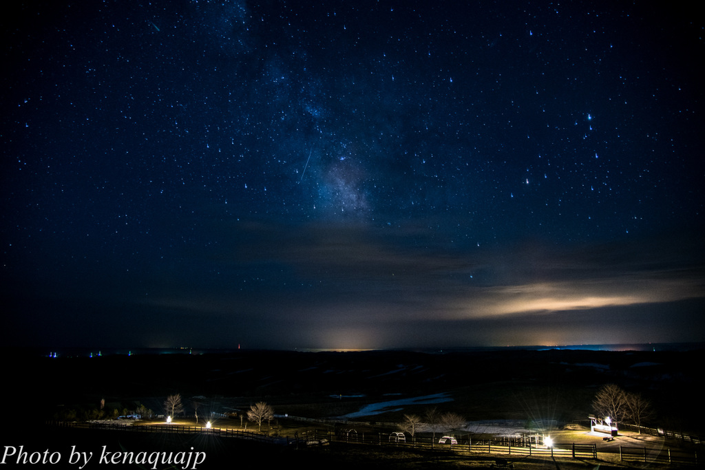 星空と雲