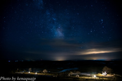 星空と雲