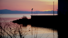 琵琶湖夕焼け2015．3.27