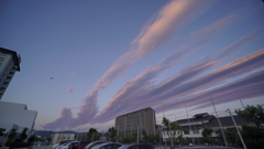 長浜港からの夕焼け雲