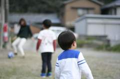 親子でサッカー