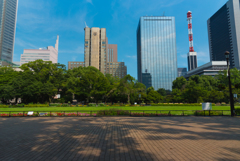 日陰恋しや日比谷公園１