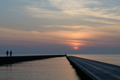 桟橋の夕景５