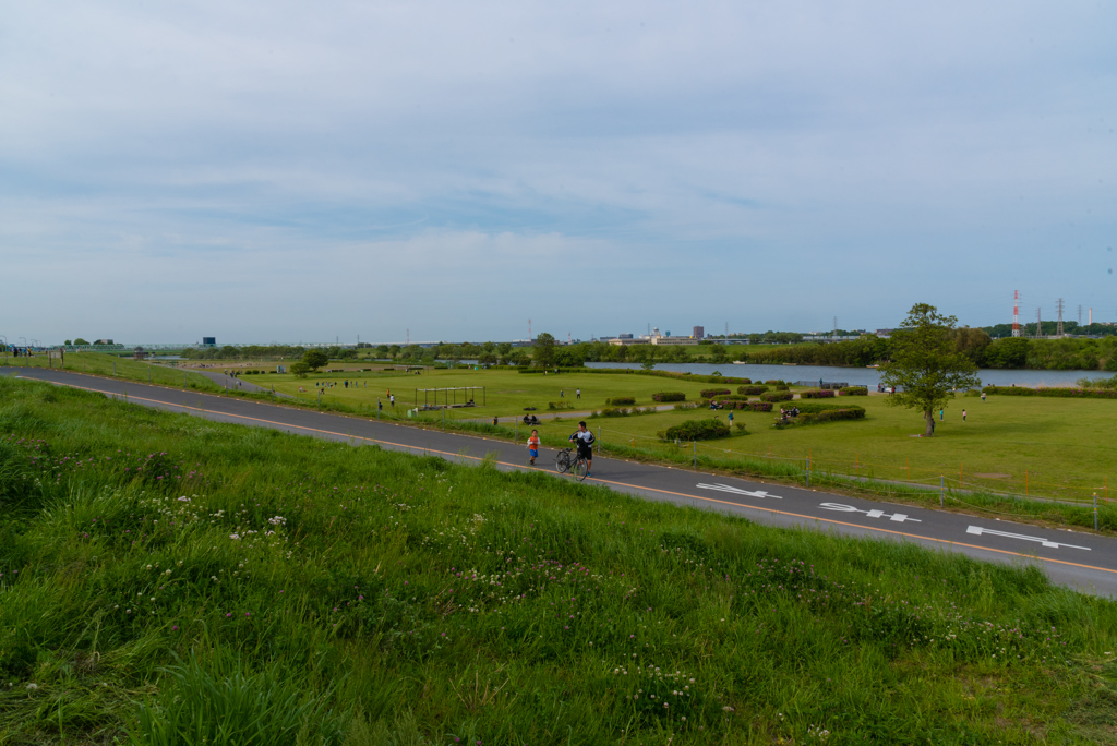 柴又公園で３