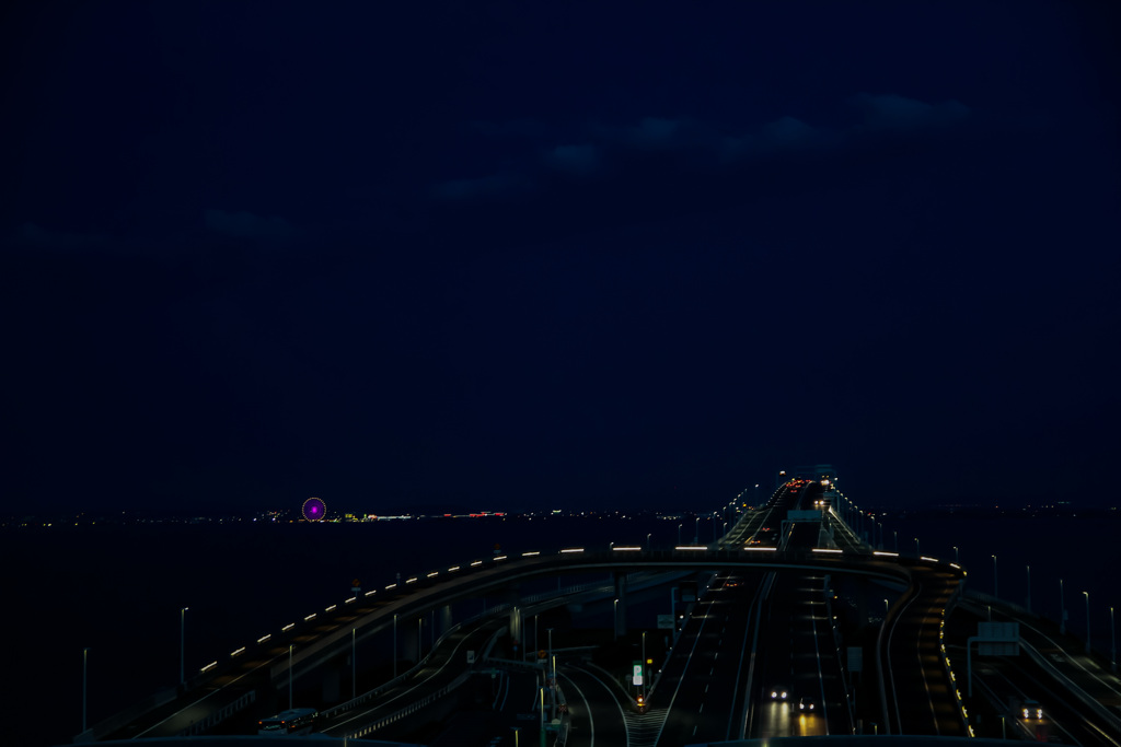 海ほたるの夜景(千葉側)