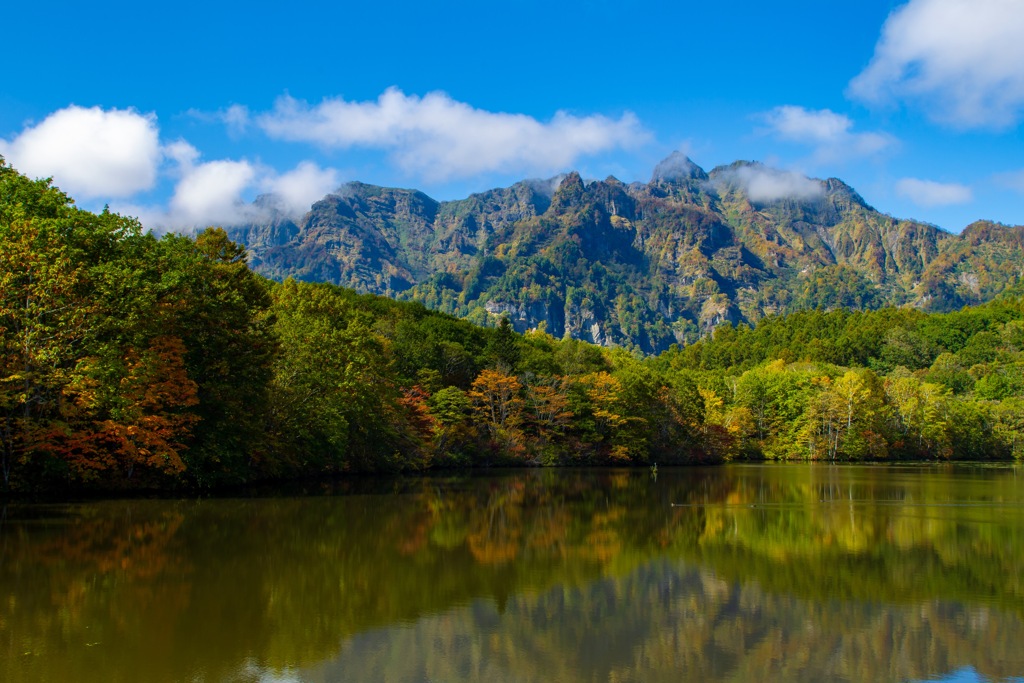 鏡池の風景