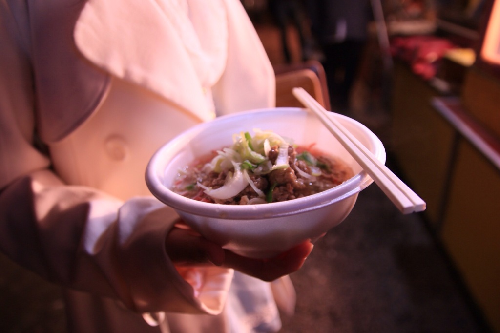 屋台のラーメン