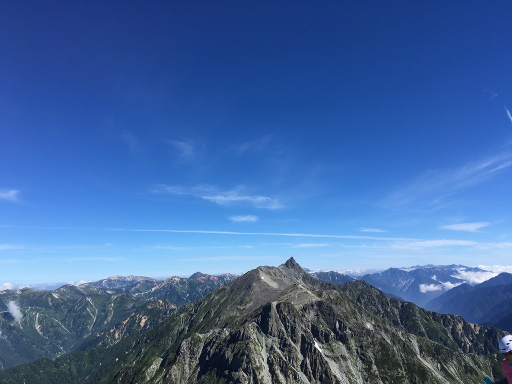 快晴の槍ヶ岳