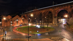 Light Trail on Roundabout #1