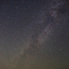 Perseid meteor shower on the milky way