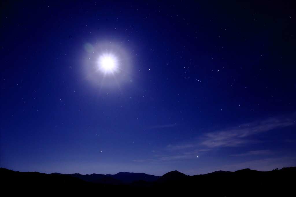 夜の月
